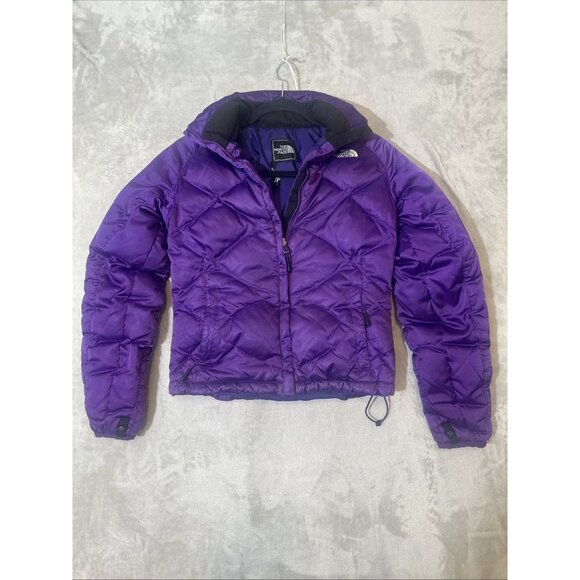 Women’s 550 The North Face Puffer Jacket Goose Down Purple XS - Picture 1 of 10